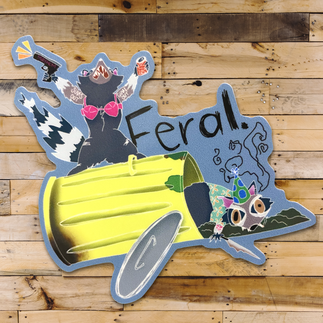 Feral Sticker
