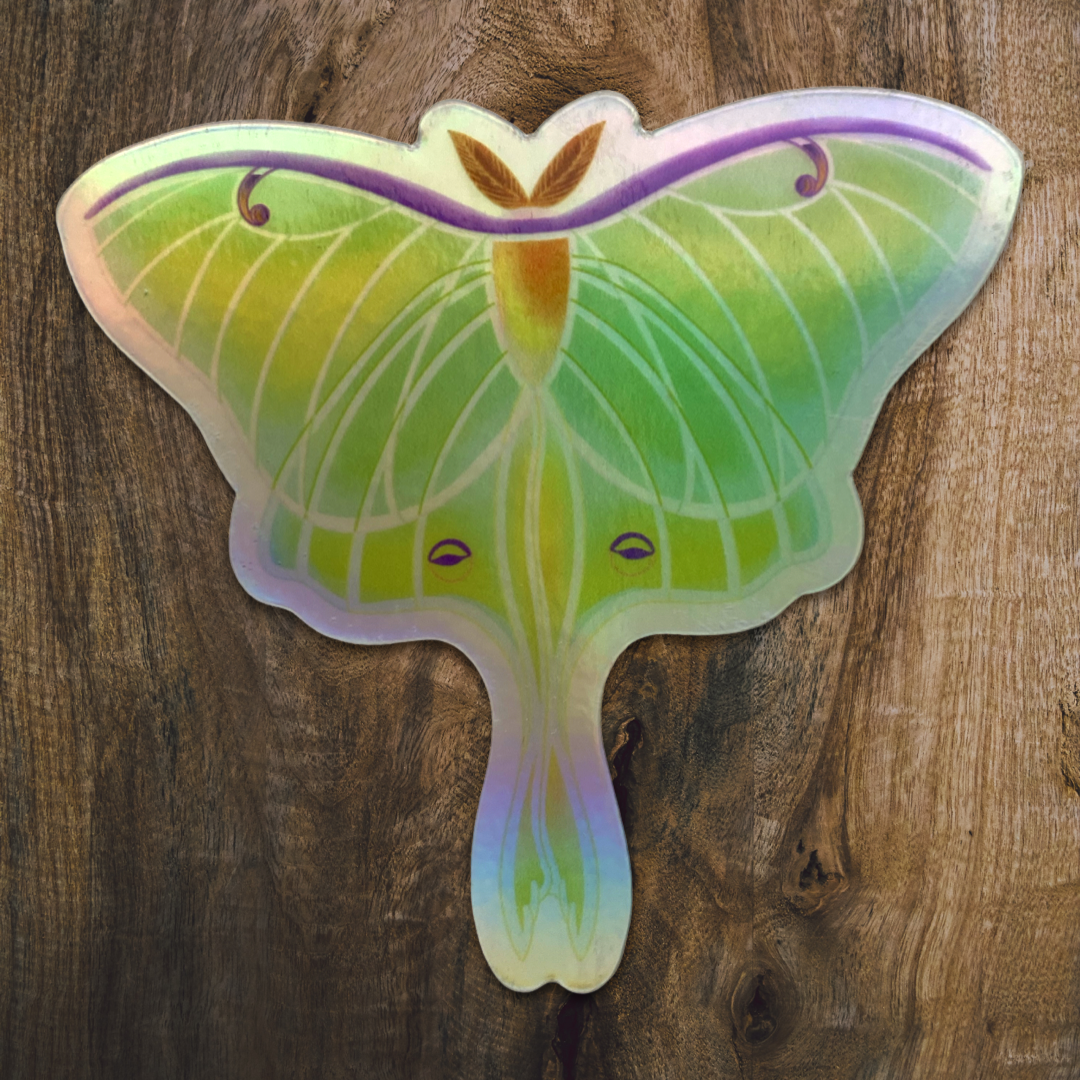 Luna Moth Vinyl Sticker