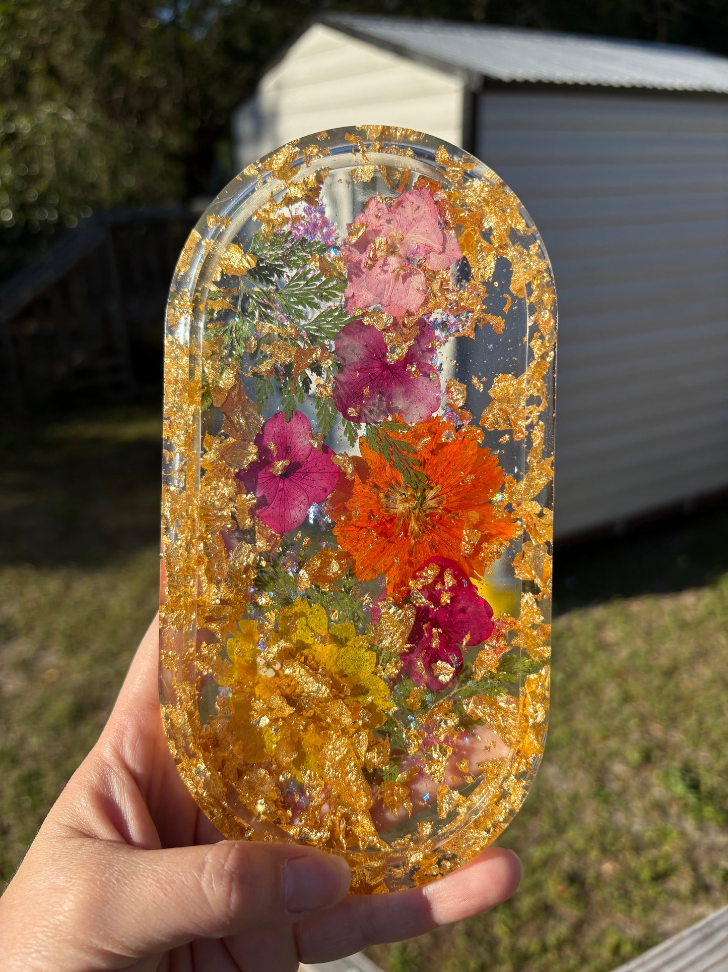 Floral Jewelry/Trinket Tray