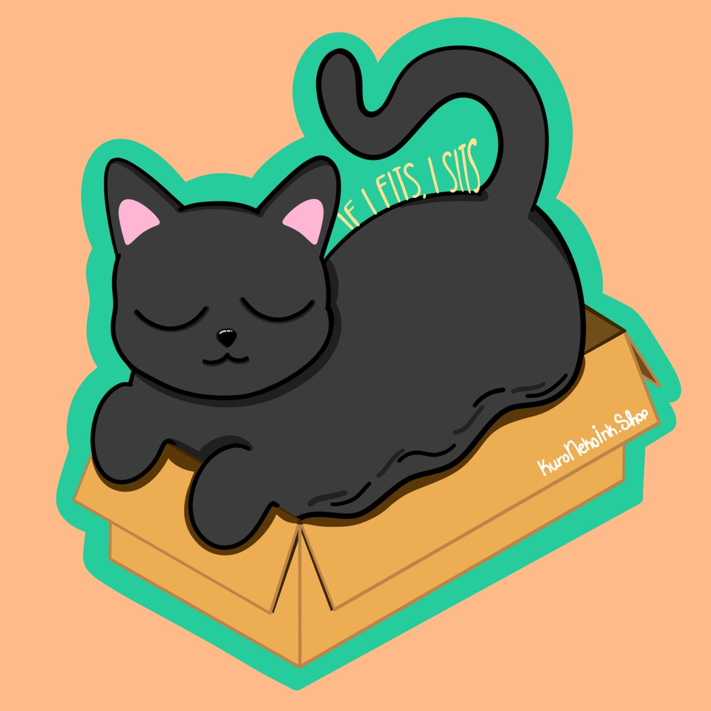 If I Fits, I Sits Sticker