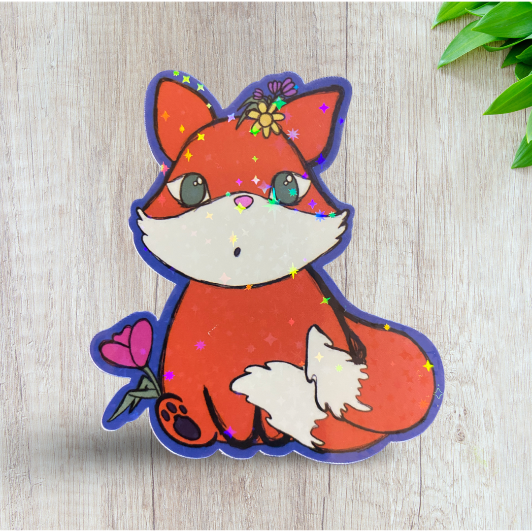 Garden Kitsune Sticker