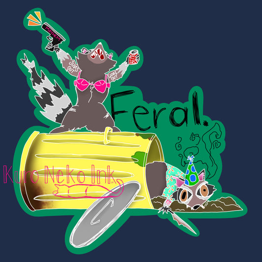 Feral Sticker