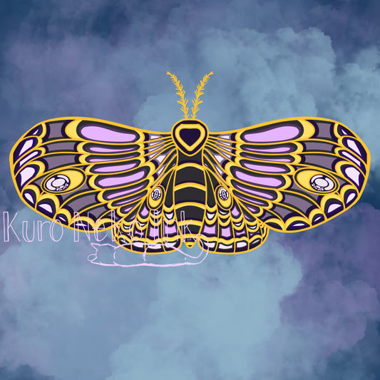 Celestial Moth Sticker