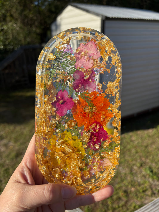 Floral Jewelry/Trinket Tray