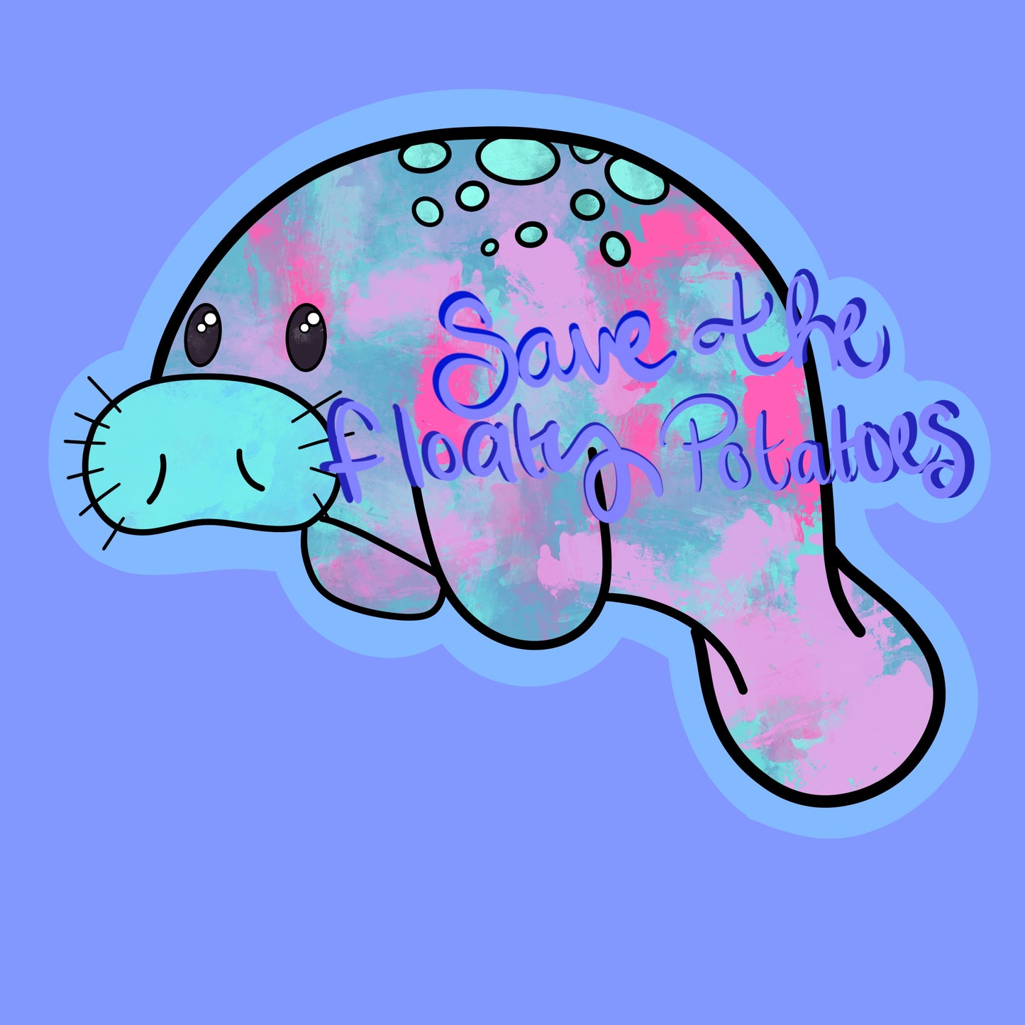 Save The Manatees! Sticker